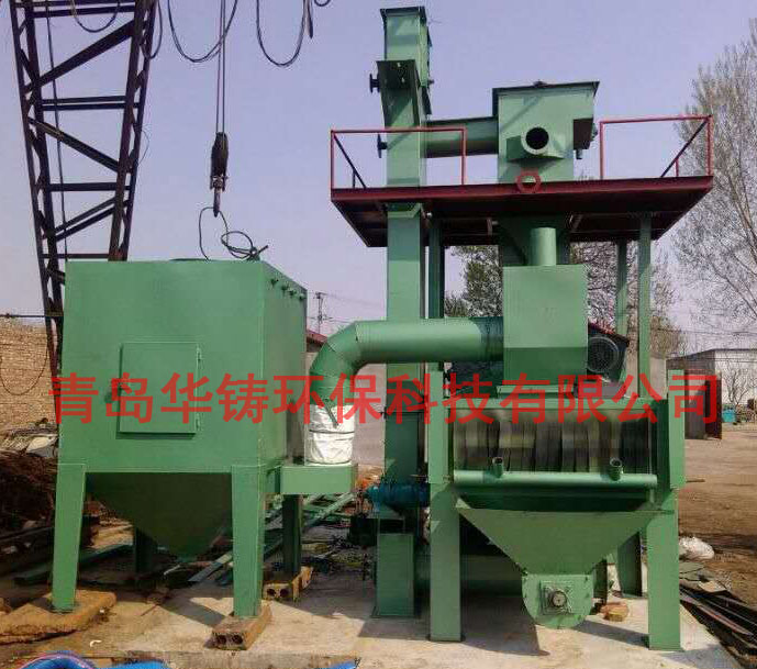 東營(yíng)通過(guò)式拋丸機(jī)安裝調(diào)試現(xiàn)場(chǎng)圖