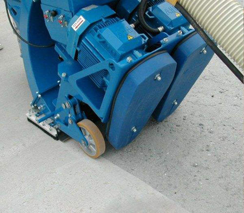 混凝土、水泥、瀝青路面拋丸機施工圖