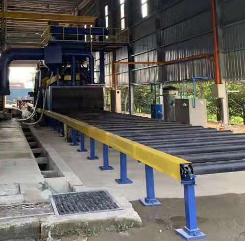 石材荔枝面設(shè)備，花崗巖荔枝面拋丸機