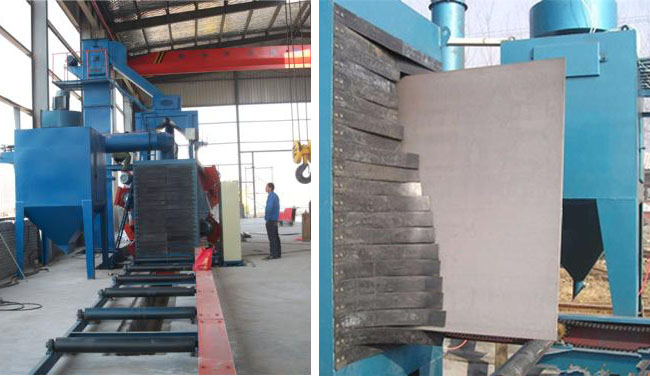 立式拋丸機(jī)，H型鋼拋丸機(jī)，立式除銹設(shè)備