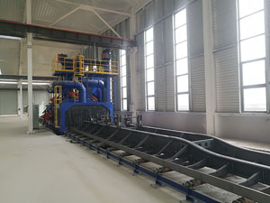 掛車(chē)拋丸機(jī)，半掛車(chē)底盤(pán)、車(chē)架的除銹清理應(yīng)用