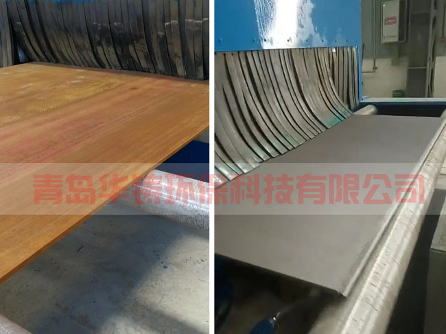 鋼板預(yù)處理生產(chǎn)線拋丸機